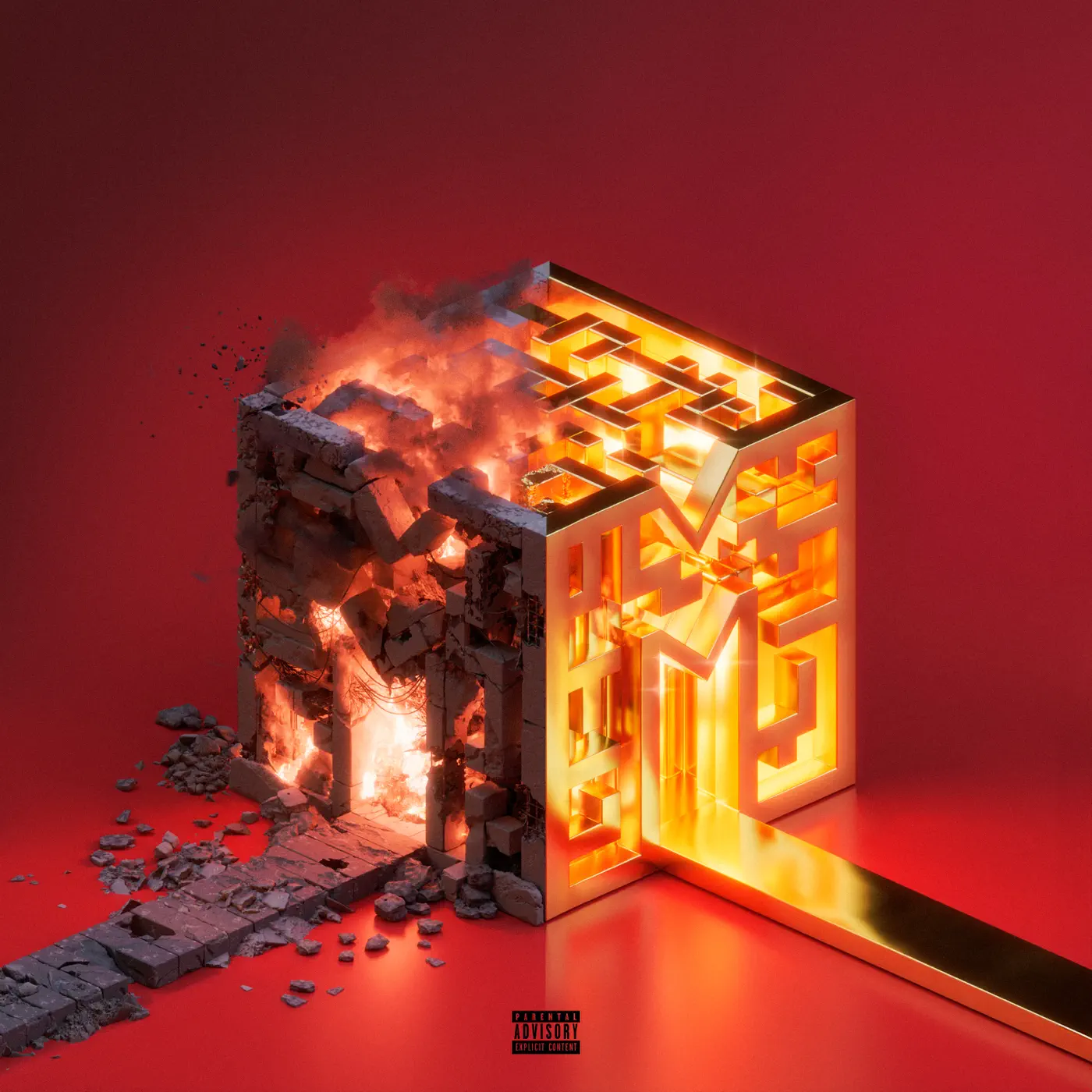 Capa do álbum Fim do nada do Mizzy Miles que foi trabalhado no estúdio de música Sine Factory por Michael “Mic” Ferreira.